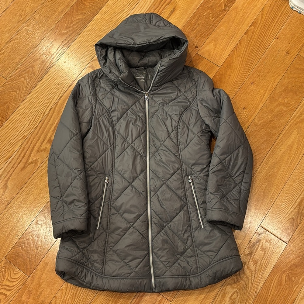 Laundry By Shelli Segal Gray Knee length Puffer